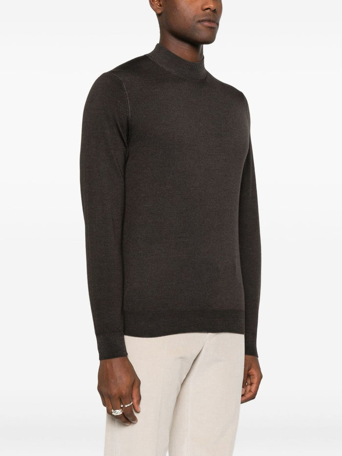 Filippo De Laurentis Maglia Marrone Uomo Girocollo 1