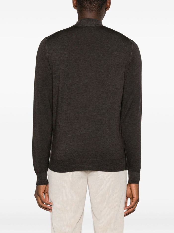 Filippo De Laurentis Maglia Marrone Uomo Girocollo 3