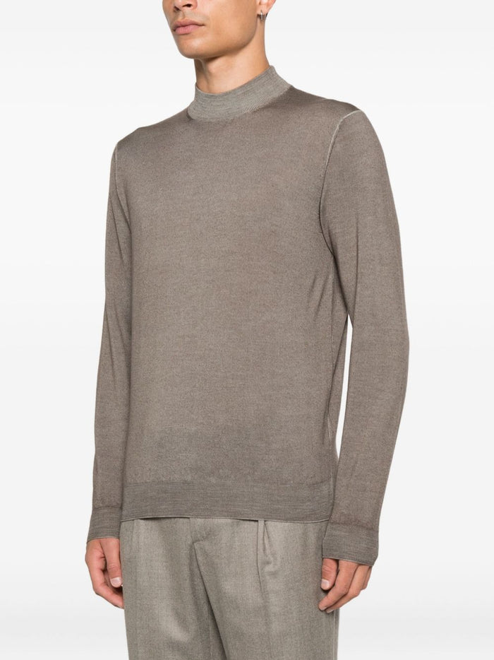 Filippo De Laurentis Maglia Uomo Marrone Lupetto 1