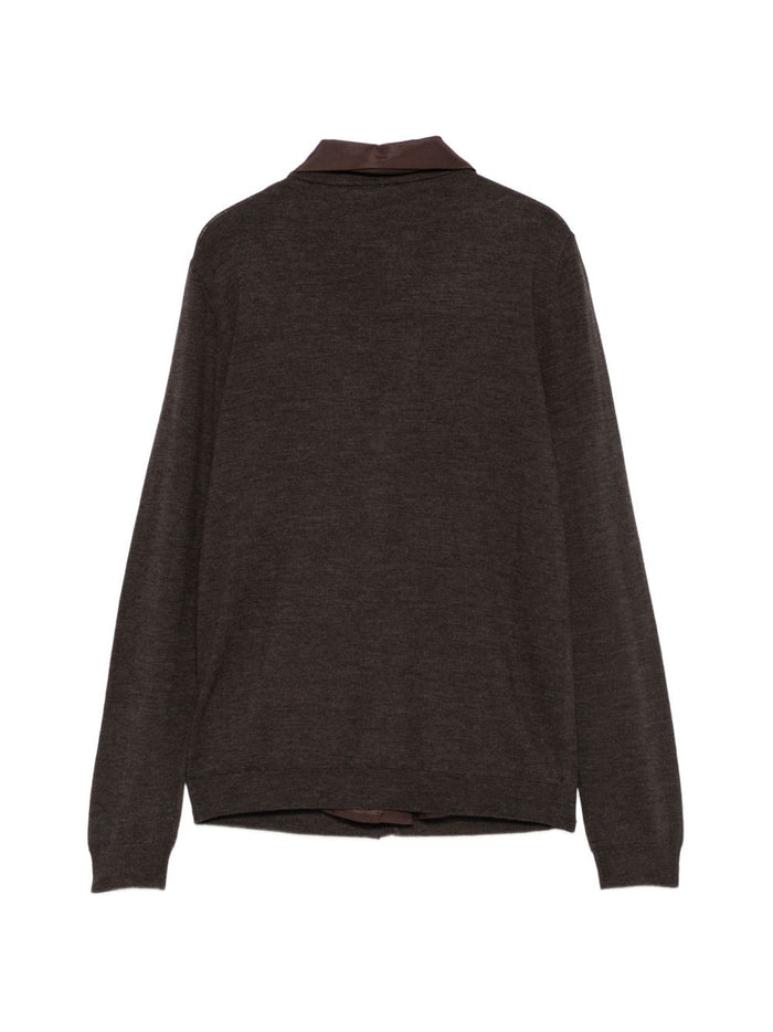 P.a.r.o.s.h. Cardigan Marrone Donna 3