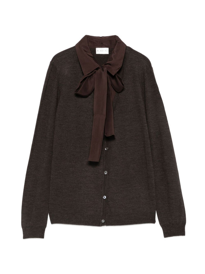 P.a.r.o.s.h. Cardigan Marrone Donna 1