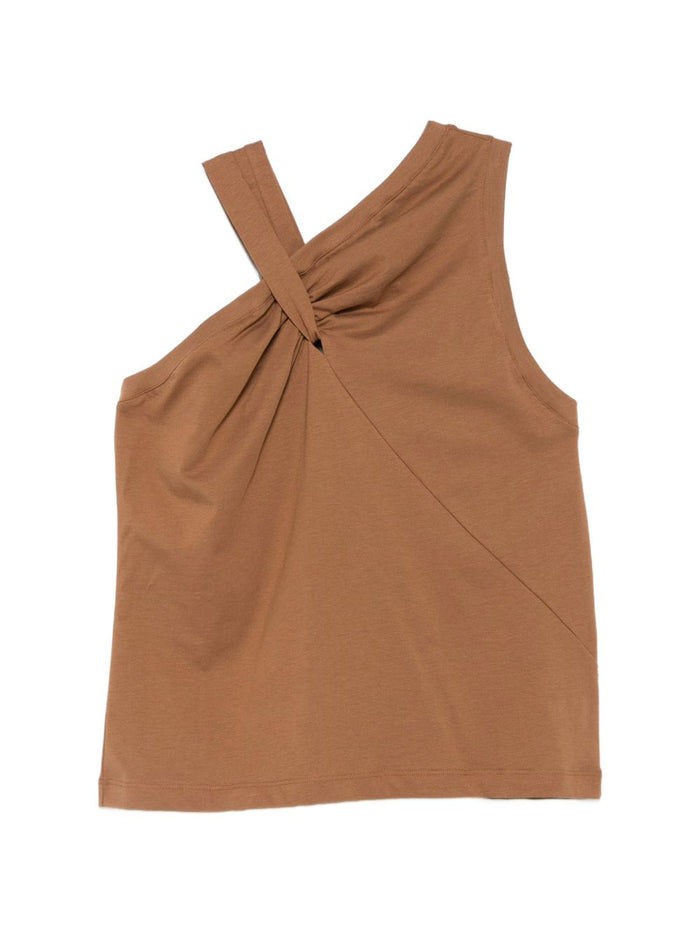 Solotre Canotta Monospalla Donna Marrone 1