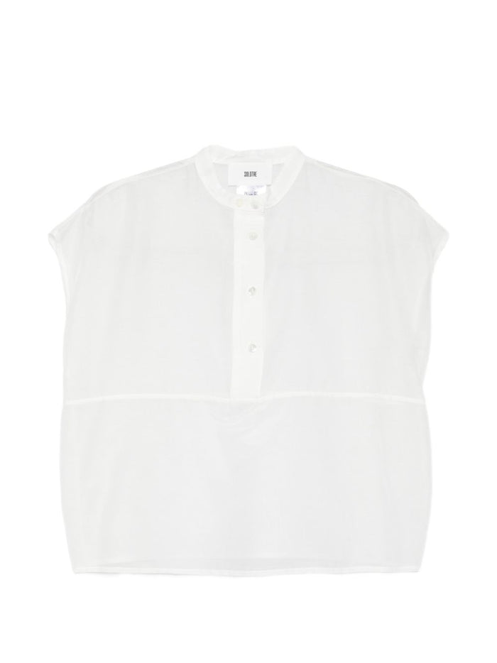 Solotre Camicia Coreana Donna Bianco 1