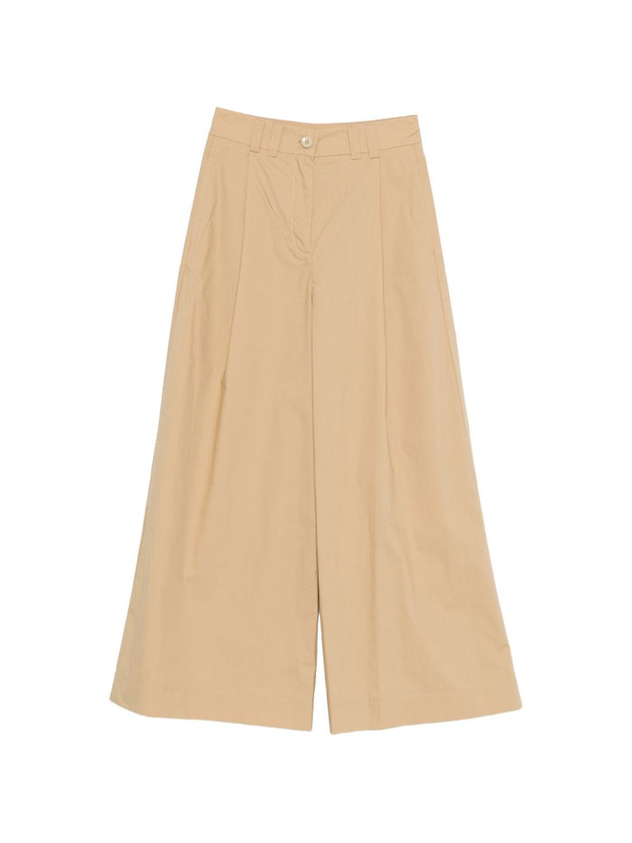 Solotre Pantalone Palazzo Donna Beige 5