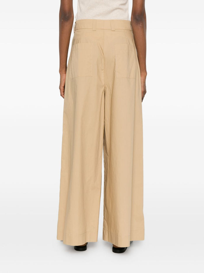 Solotre Pantalone Palazzo Donna Beige 3