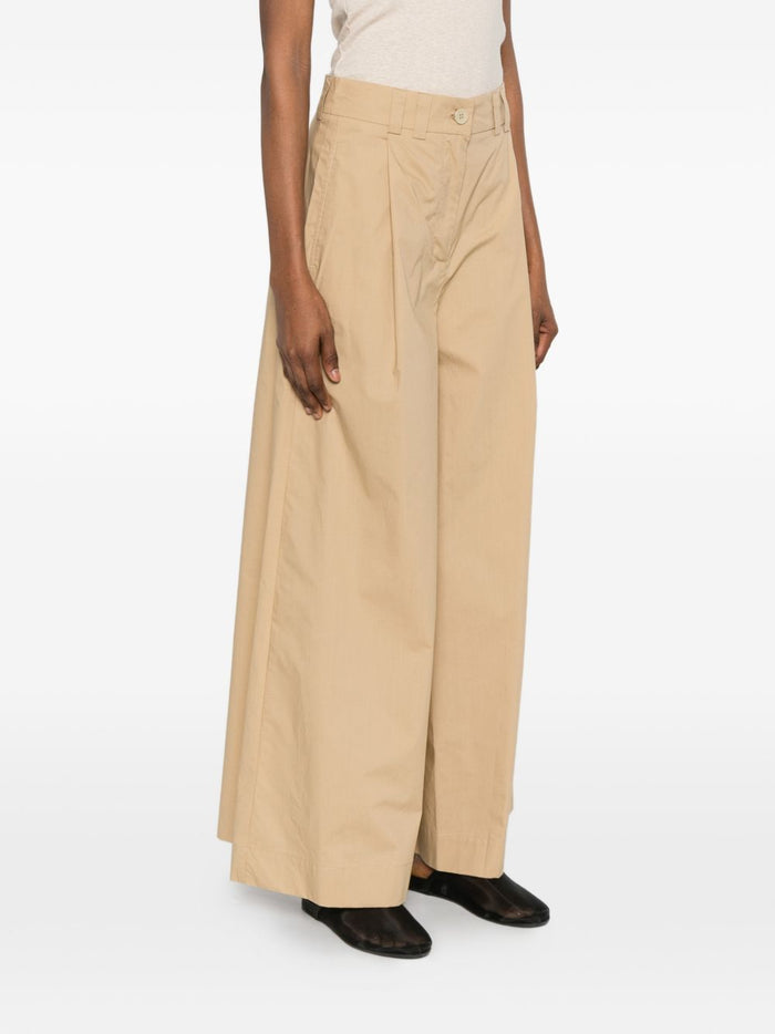 Solotre Pantalone Palazzo Donna Beige 1