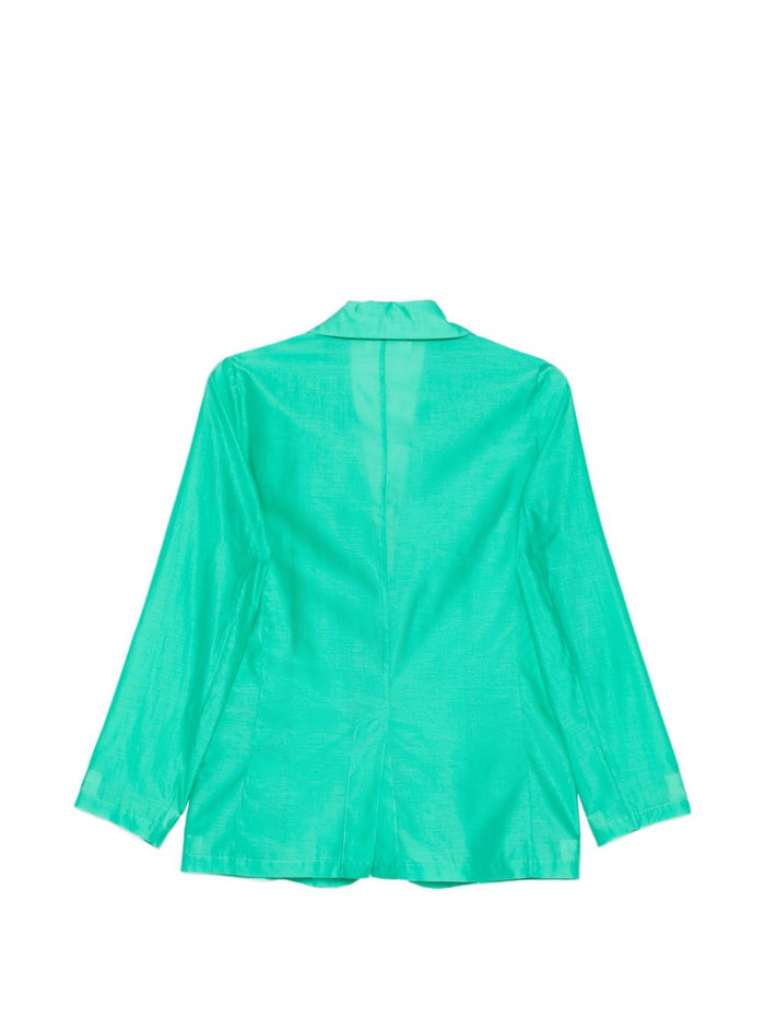 Solotre Giacca Monopetto Donna Verde 2