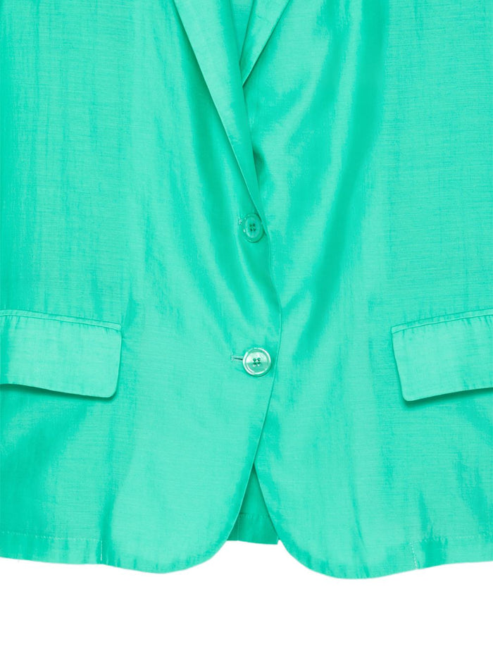 Solotre Giacca Monopetto Donna Verde 3