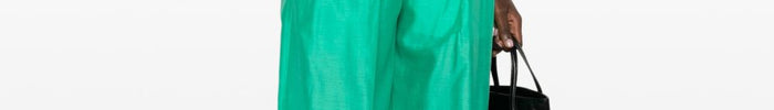 Solotre Pantalone Palazzo Donna Verde - Dipierro