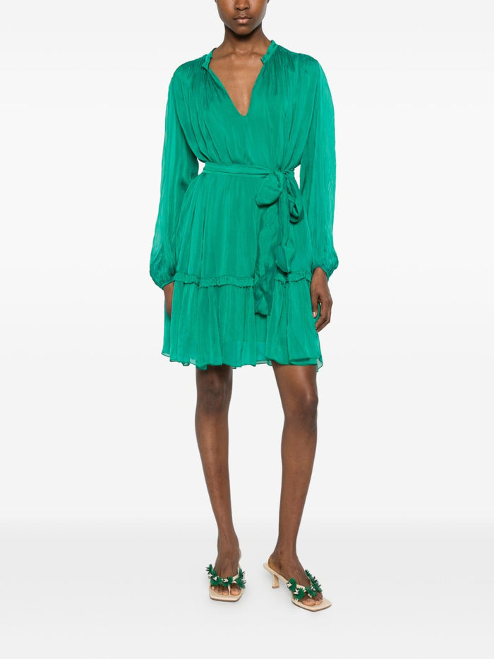 Solotre Abito con Cintura Donna Verde 1