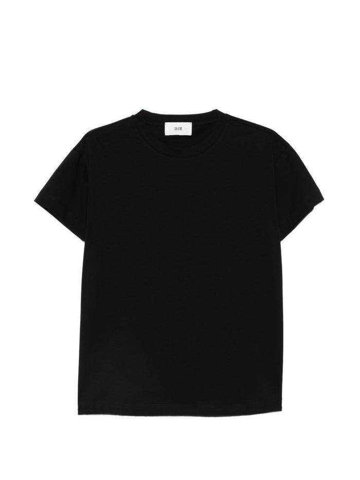 Solotre Women's Short Sleeve T-Shirt Black 1