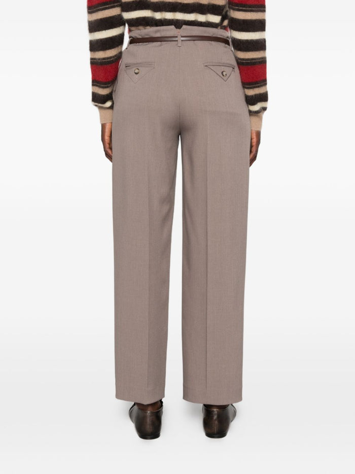 Solotre Pantalone Marrone Donna 5