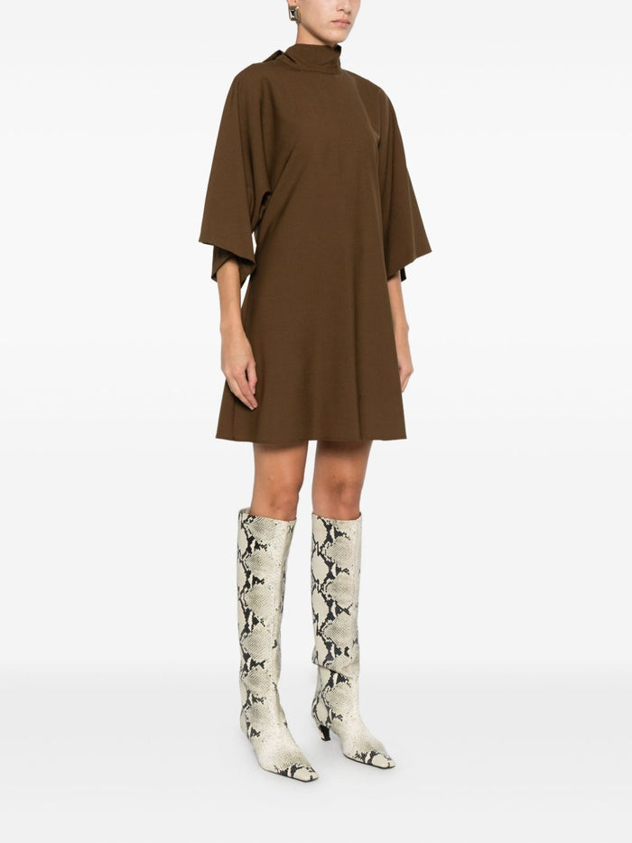 Solotre Schwarzes Kleid für Damen 4