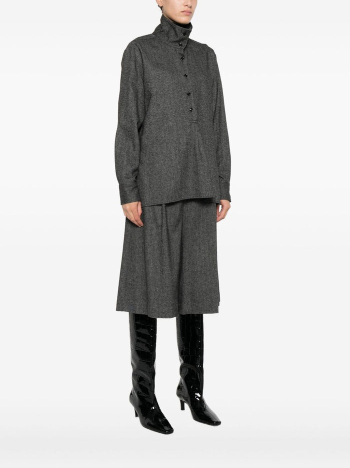 Graues Damenhemd von Solotre 4