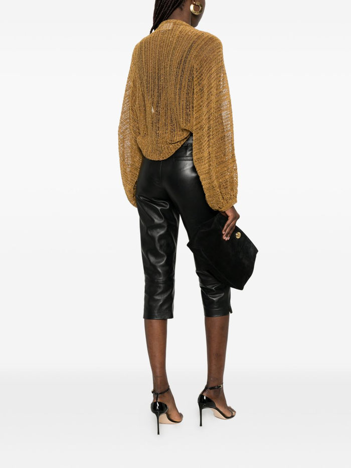 Solotre Cardigan Aperto Donna Marrone 3