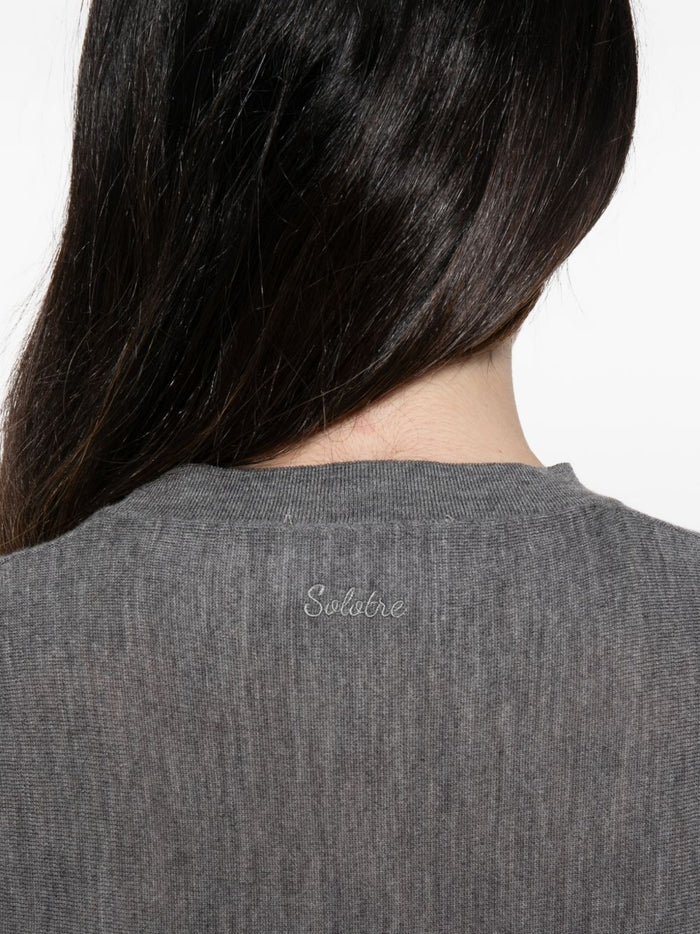 Solotre Maglia Grigio Donna 5