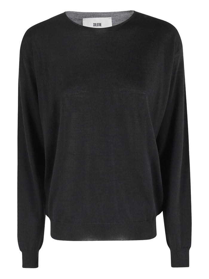 Solotre Damen Pullover in schwarz 1