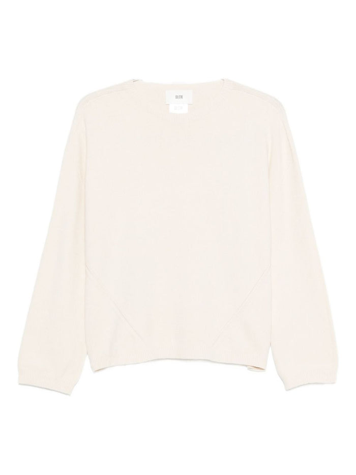 Solotre Damen Pullover in weiß 1