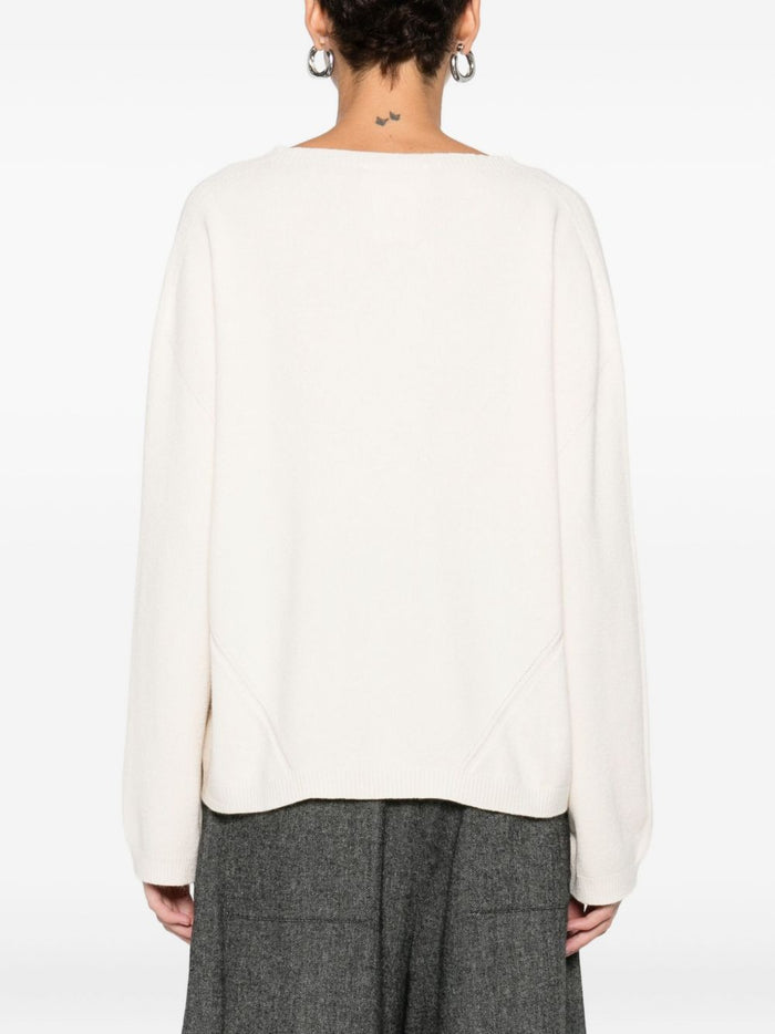 Solotre Damen Pullover in weiß 2