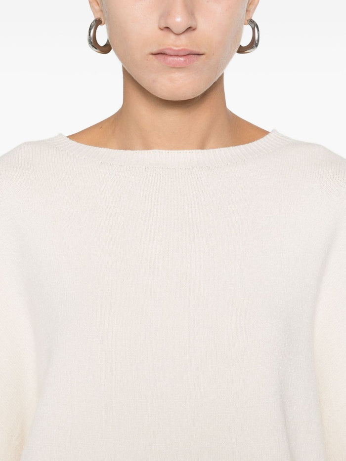 Solotre Damen Pullover in weiß 4