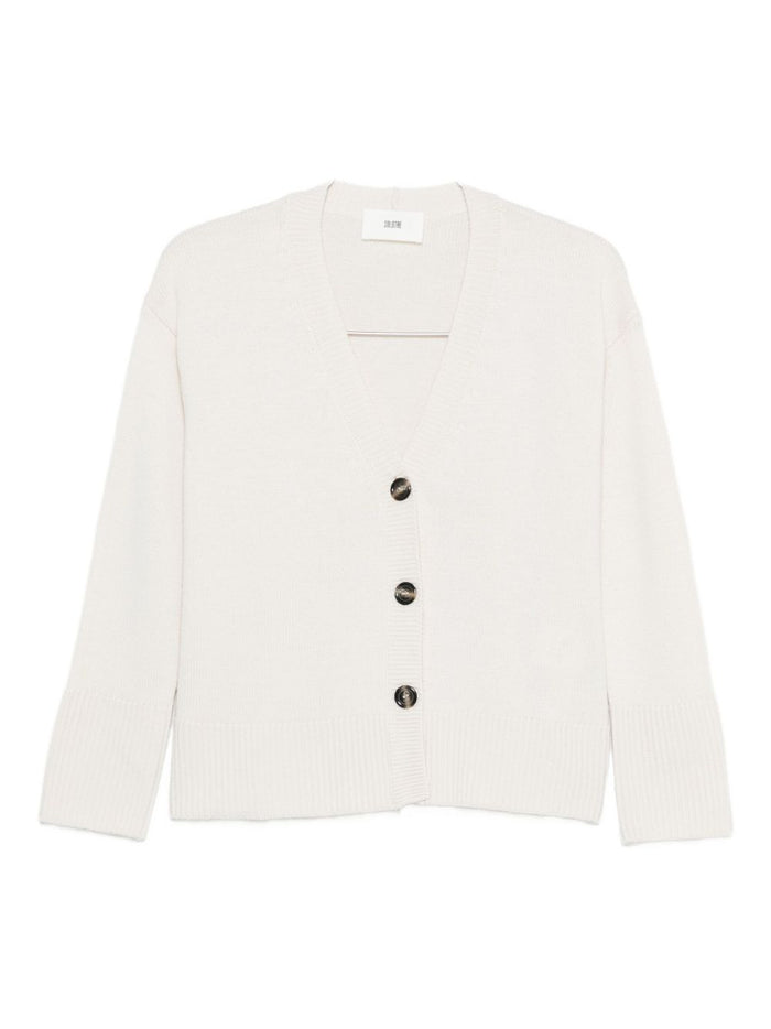 Solotre Damen Pullover in weiß 1