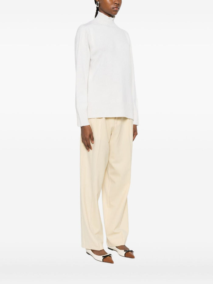 Solotre Damen Pullover in weiß 2