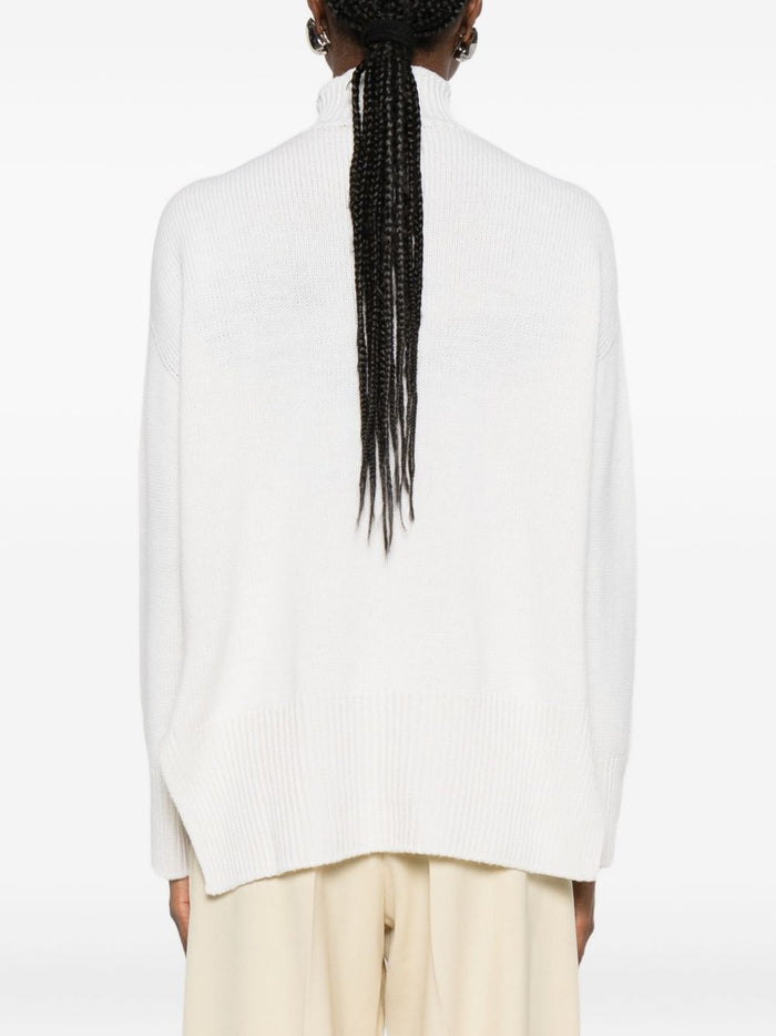 Solotre Damen Pullover in weiß 3