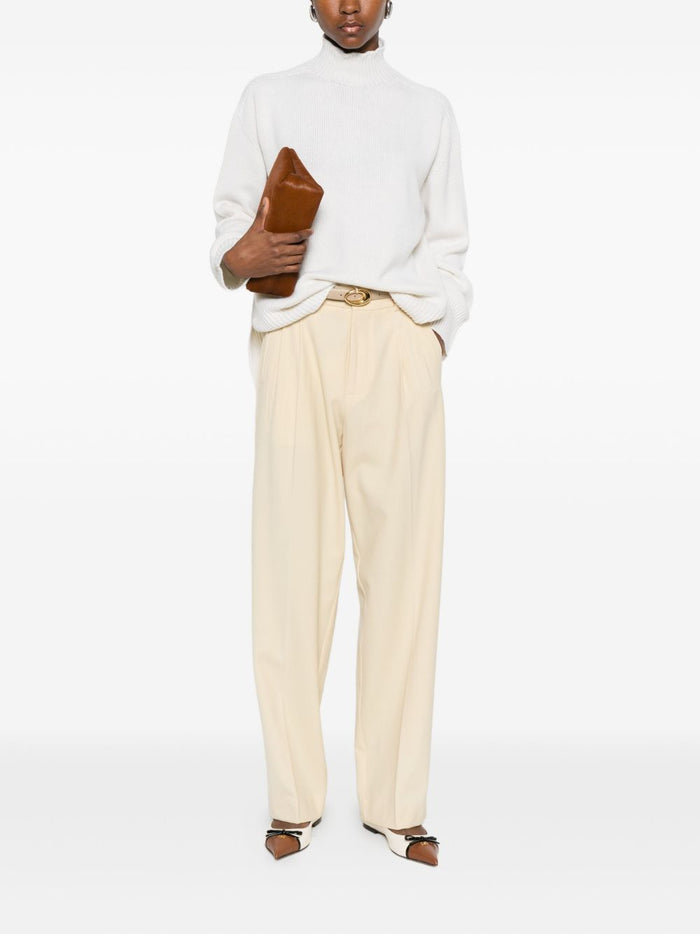 Solotre Damen Pullover in weiß 4