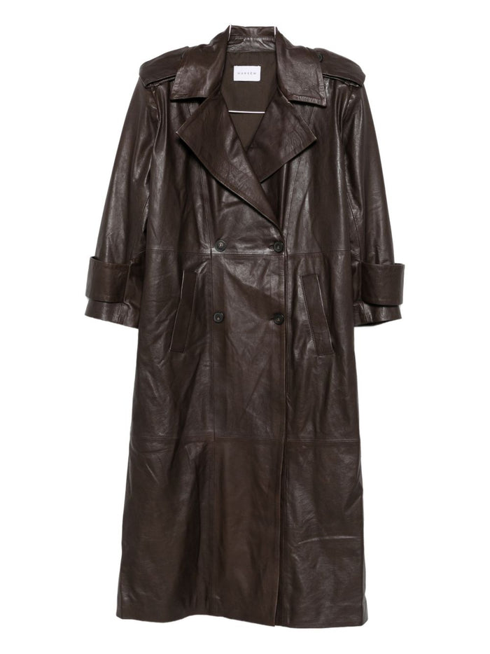 Marsem Trench Marrone Donna 1