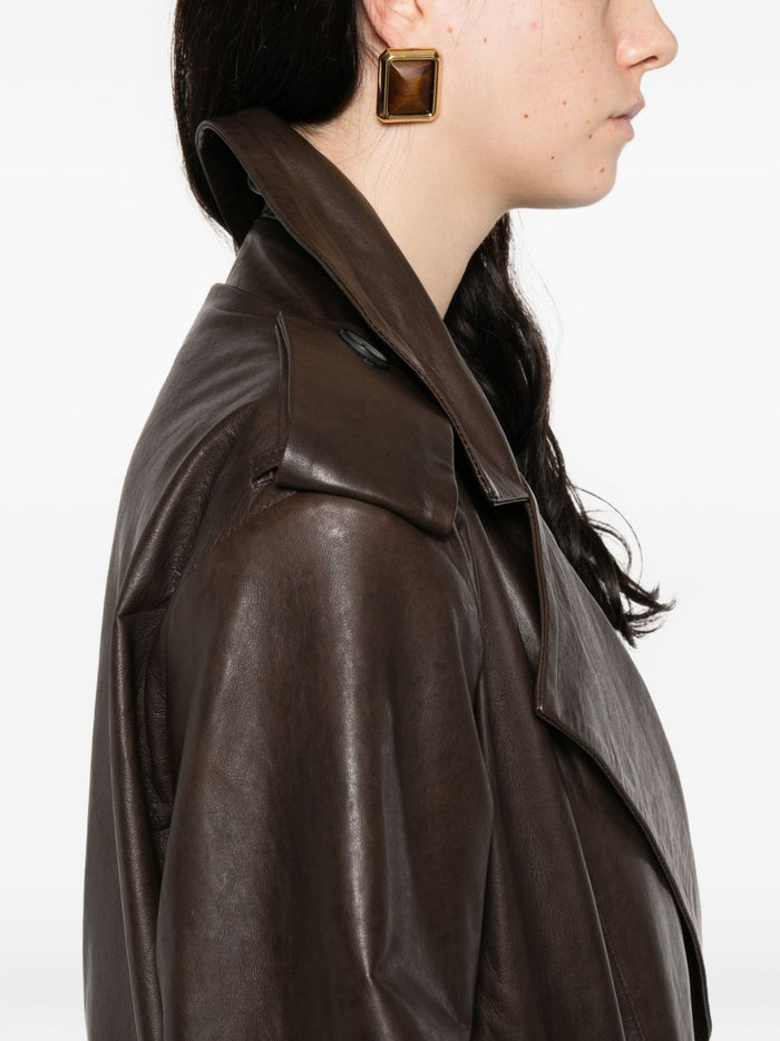 Marsem Trench Marrone Donna 2