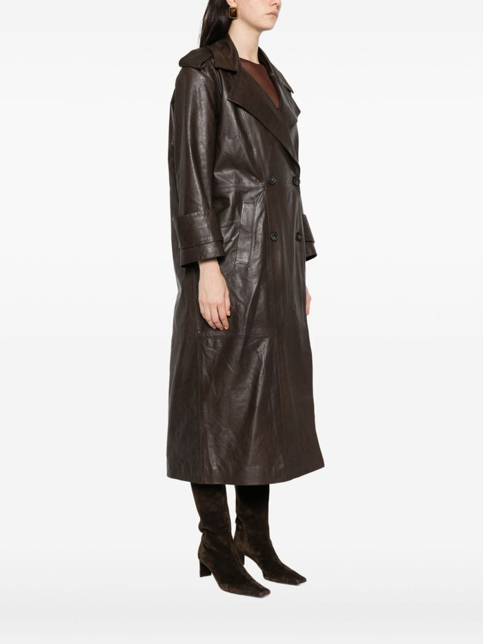 Marsem Trench Marrone Donna 3