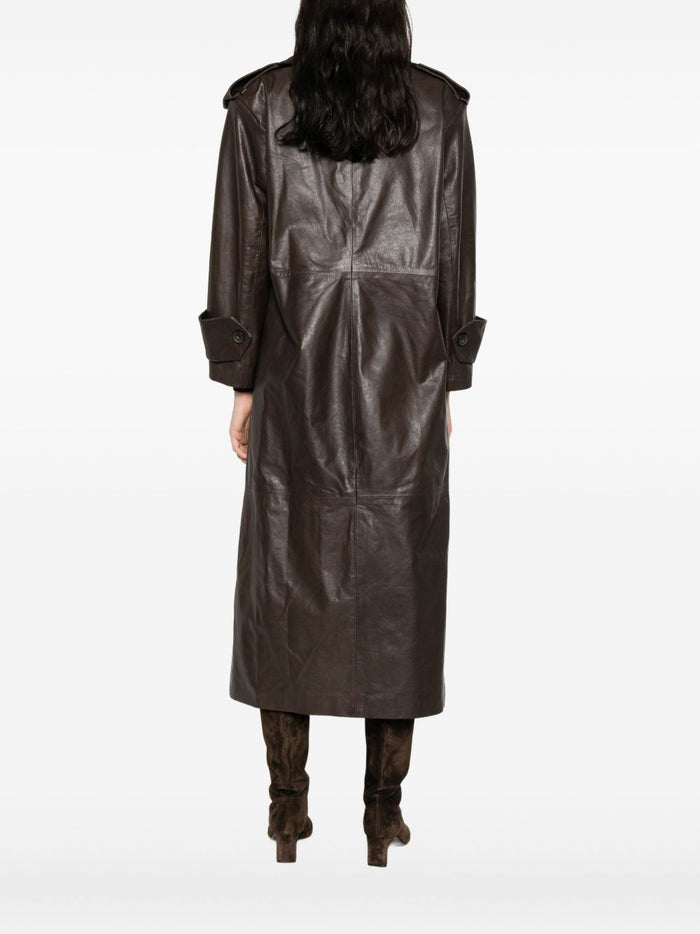 Marsem Trench Marrone Donna 5