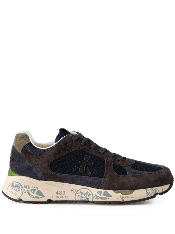 Premiata Scarpa Blu-Marrone Uomo Mase 1