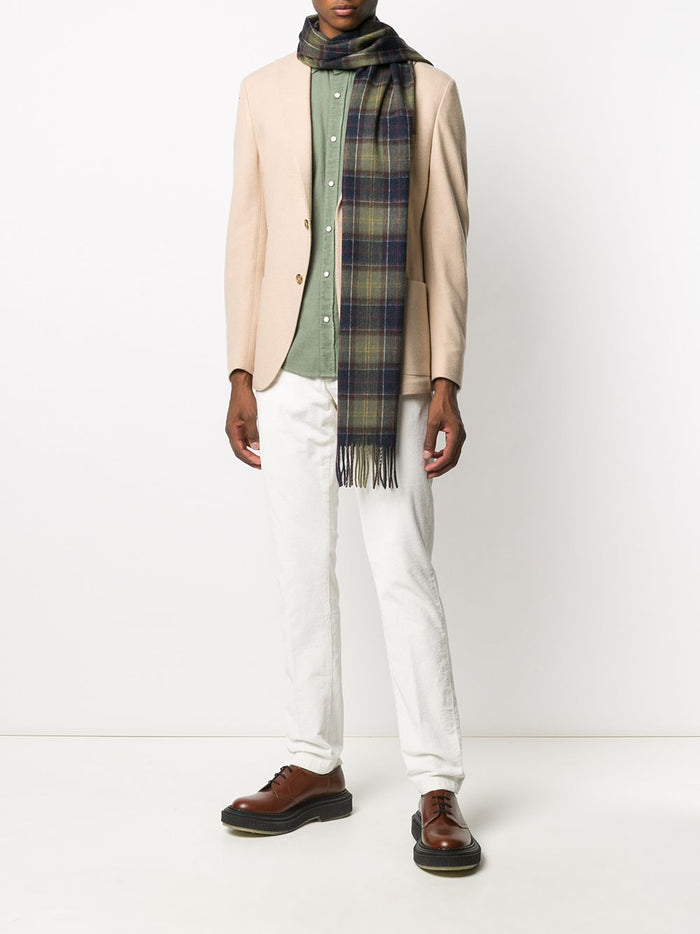 Barbour Sciarpa + Guanti Verde Uomo 3
