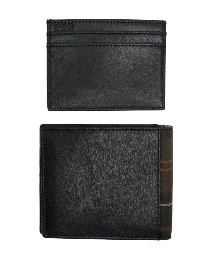 Barbour Portafogli Portacarte Nero Uomo Set Tartan 3