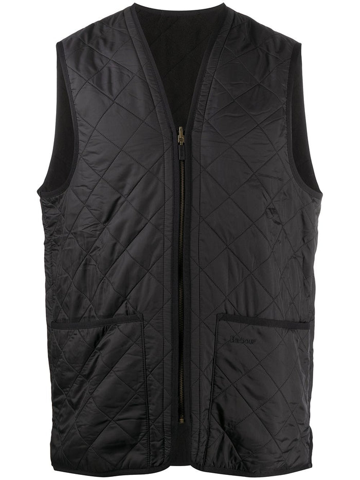 Barbour Gilet Nero Uomo Trapuntato Polarquilt 4