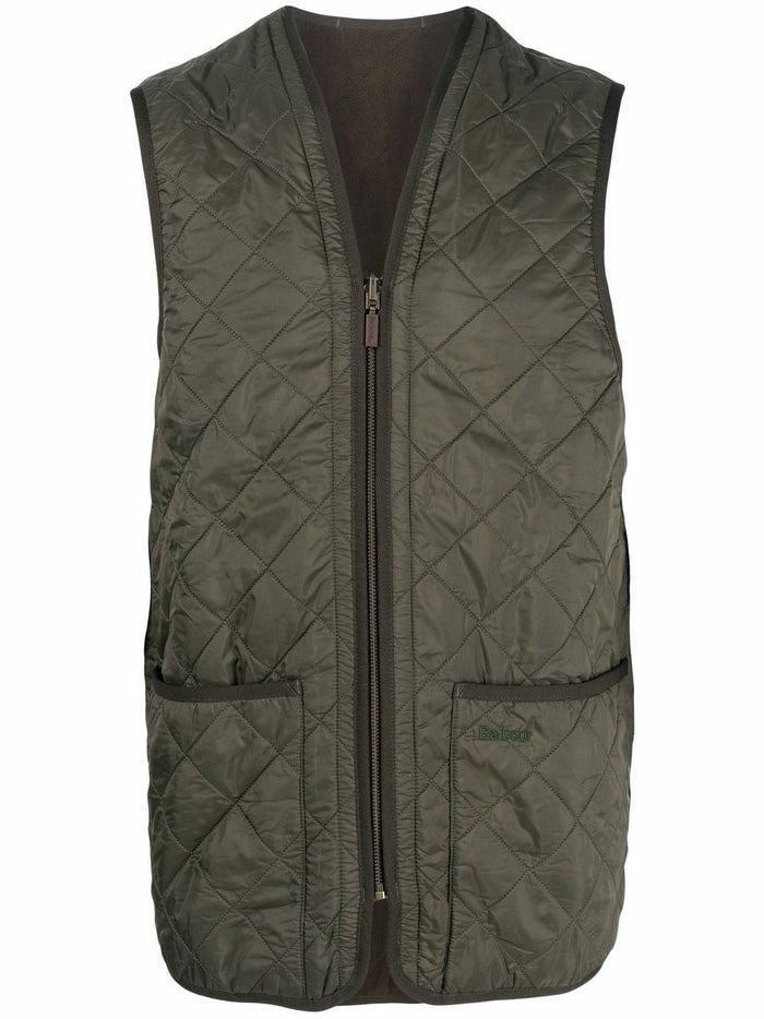 Barbour Gilet Verde Uomo Trapuntato Polarquilt 5