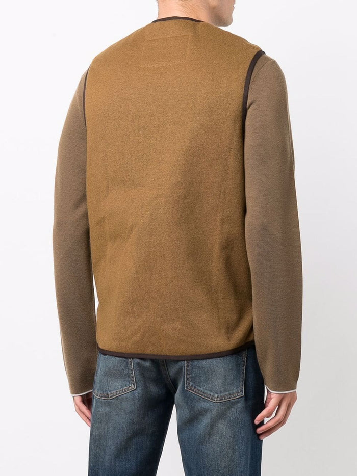 Barbour Gilet Marrone Uomo Warm Pile 3