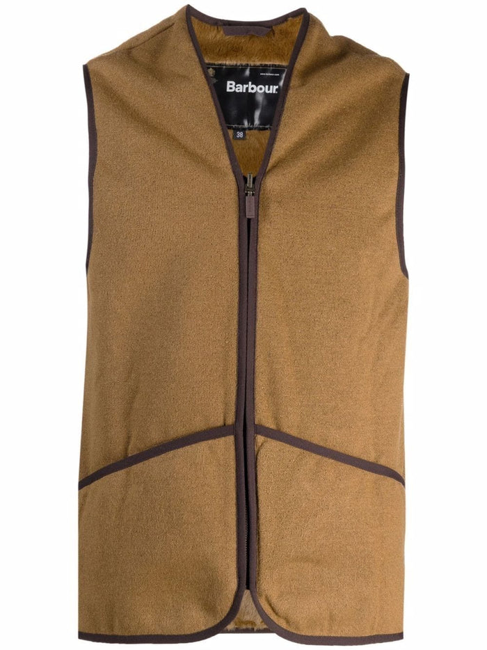 Barbour Gilet Marrone Uomo Warm Pile 5