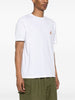 Maison Kitsune T-shirt Bianco Uomo Micro Ricamo Volpe Corre 2