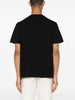 Maison Kitsune T-shirt Nero Uomo Micro Ricamo Volpe Corre 3