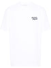 Maison Kitsune T-shirt Bianco Uomo Logo Firma 5