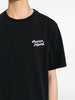 Maison Kitsune T-shirt Nero Uomo Logo Firma 4