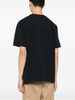 Maison Kitsune T-shirt Nero Uomo Logo Firma 3