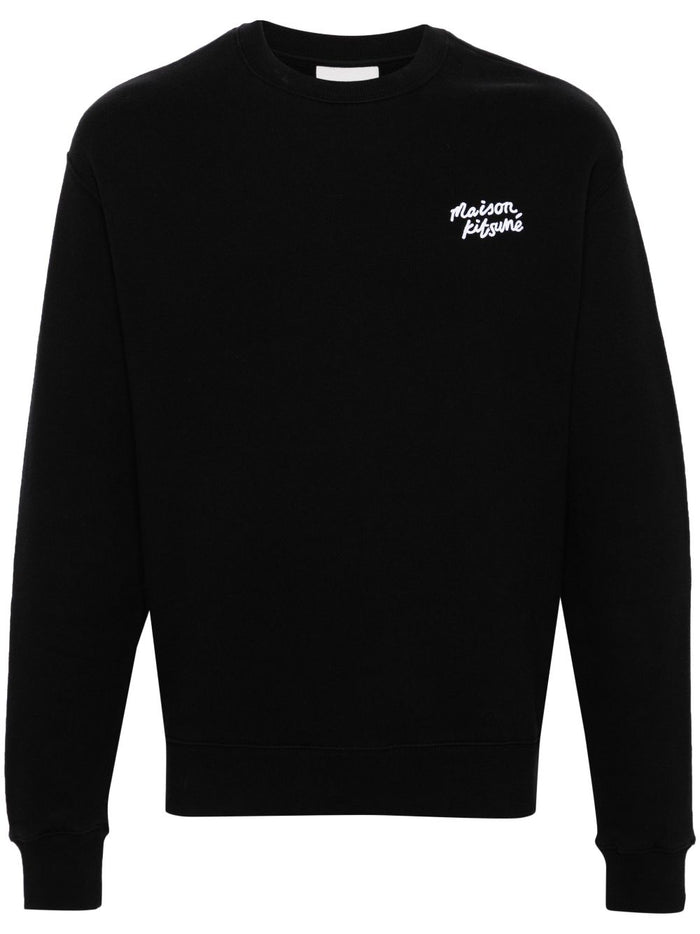 Maison Kitsune Felpa Nero Uomo 1