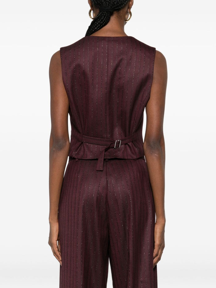 Mar De Margaritas Gilet Viola Donna 5