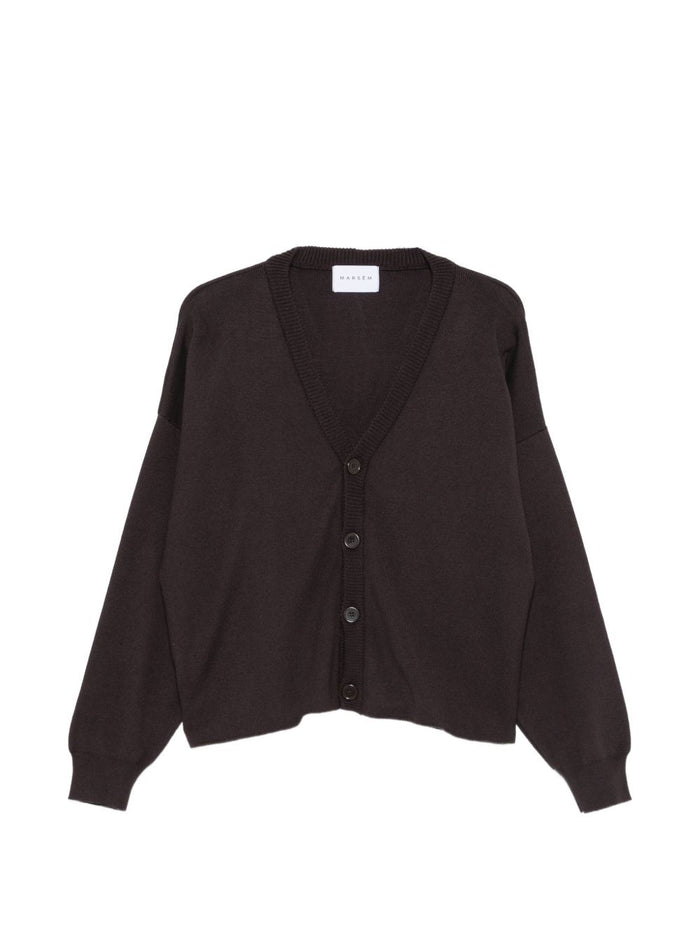 Marsem Cardigan Marrone Donna 1