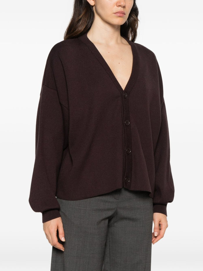 Marsem Cardigan Marrone Donna 2