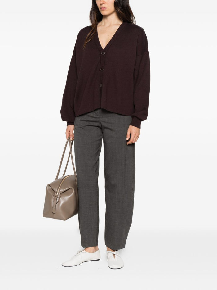 Marsem Cardigan Marrone Donna 3