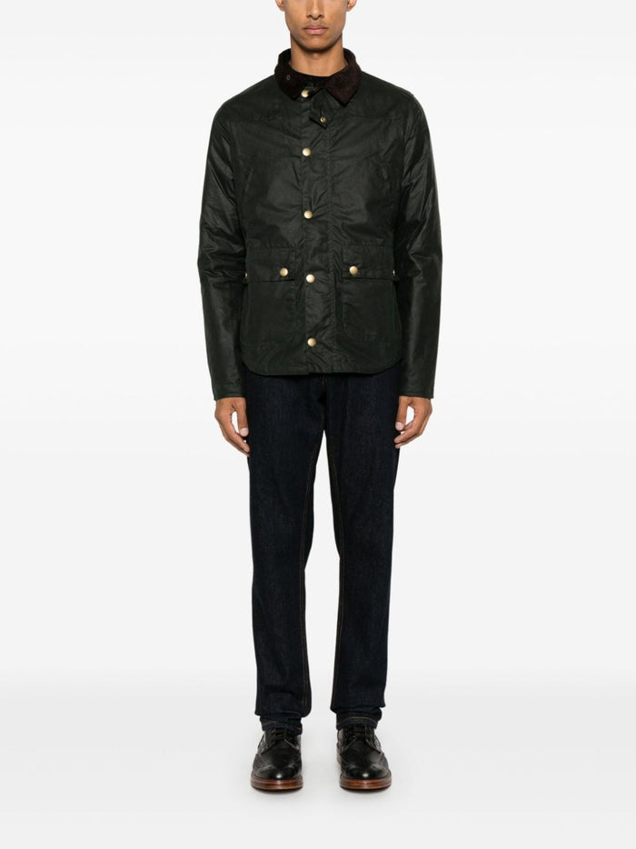 Barbour Giubbotto Verde Uomo Reelin Wax 1